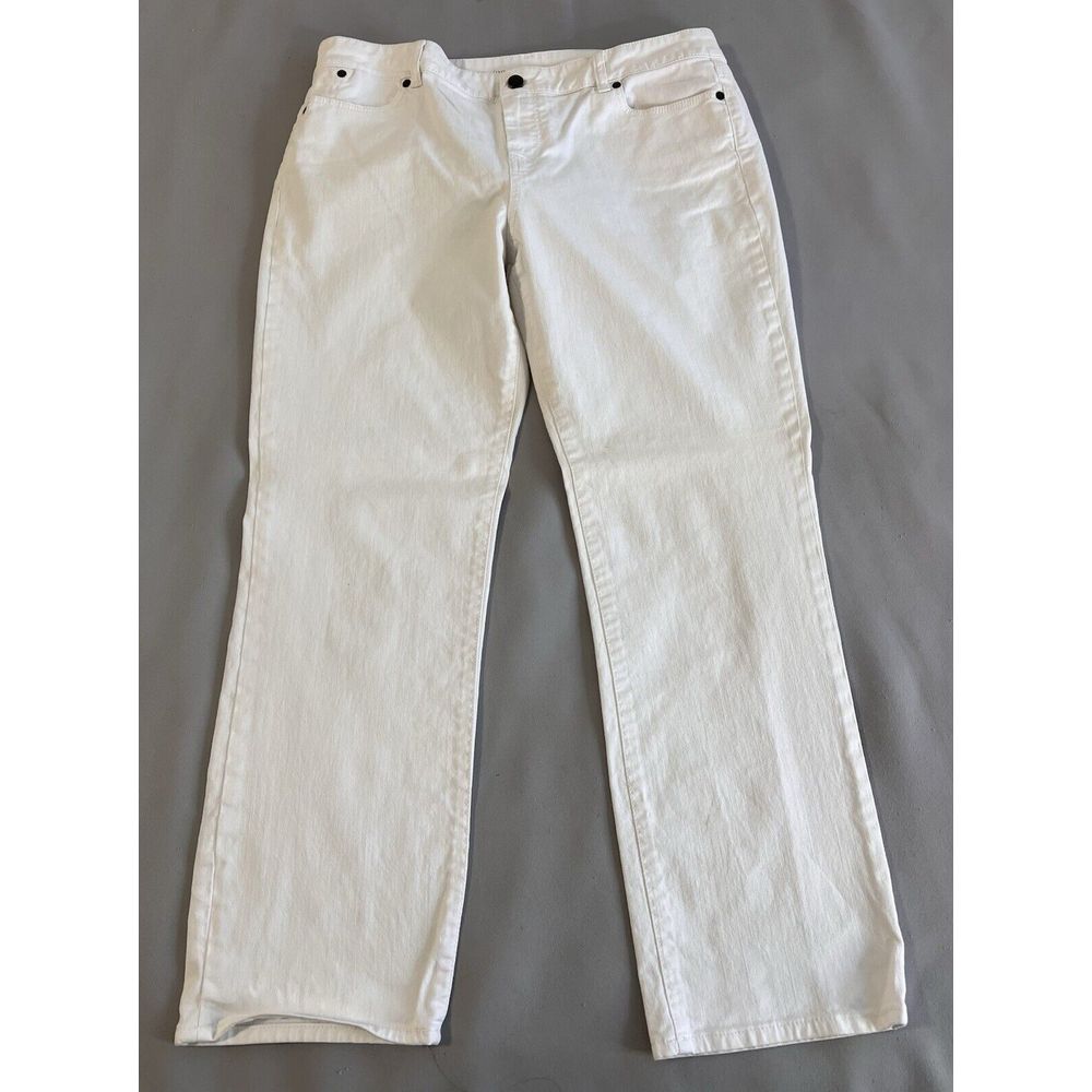 Heritage Straight 16p/ 33 Jeans Women's White